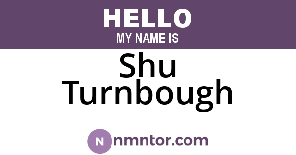 Shu Turnbough