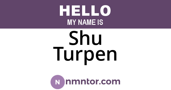Shu Turpen