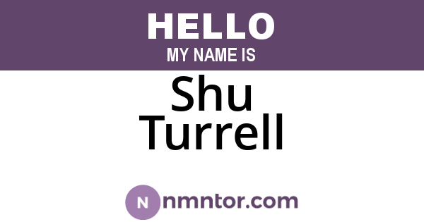 Shu Turrell