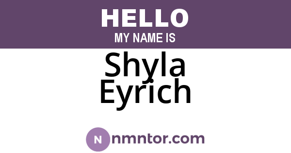 Shyla Eyrich