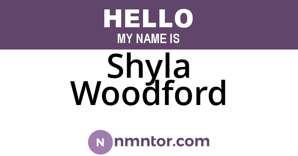 Shyla Woodford