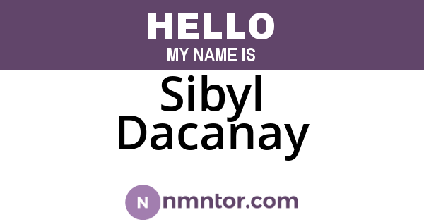 Sibyl Dacanay