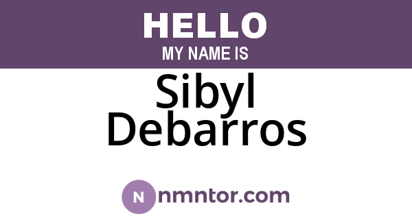 Sibyl Debarros