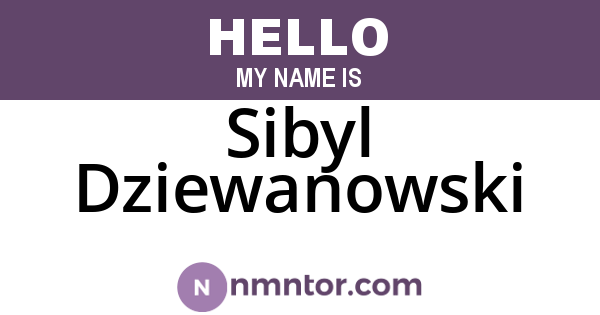 Sibyl Dziewanowski