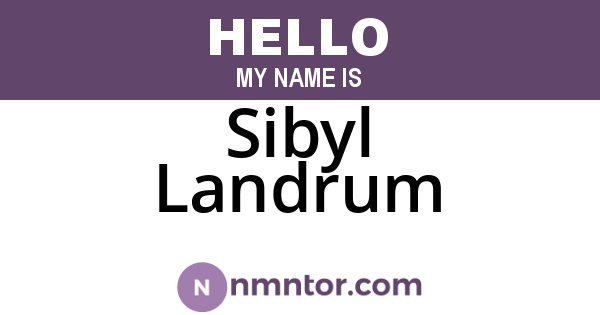 Sibyl Landrum