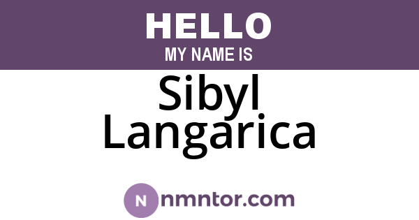 Sibyl Langarica