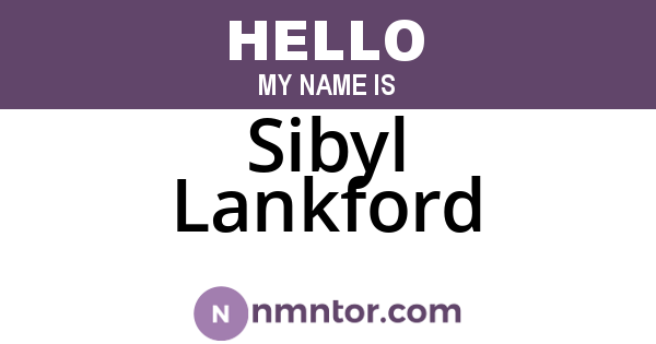 Sibyl Lankford