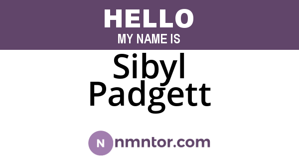 Sibyl Padgett