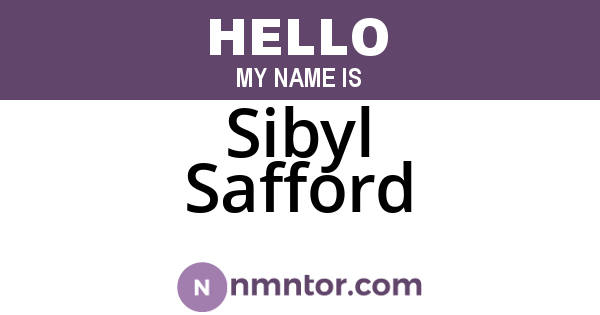 Sibyl Safford