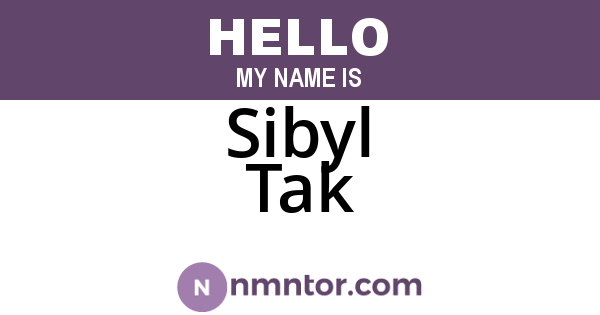 Sibyl Tak