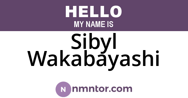 Sibyl Wakabayashi