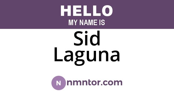Sid Laguna