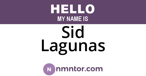 Sid Lagunas