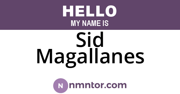 Sid Magallanes