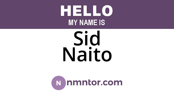 Sid Naito