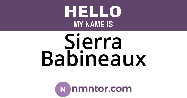 Sierra Babineaux