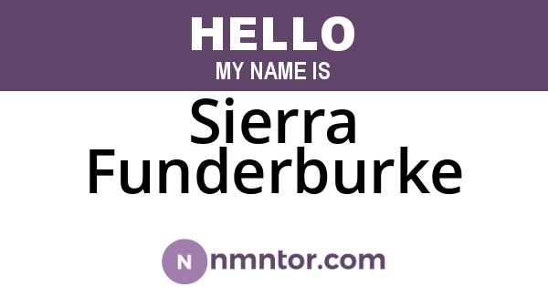 Sierra Funderburke