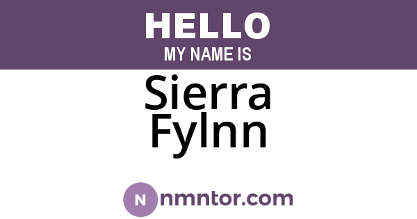 Sierra Fylnn