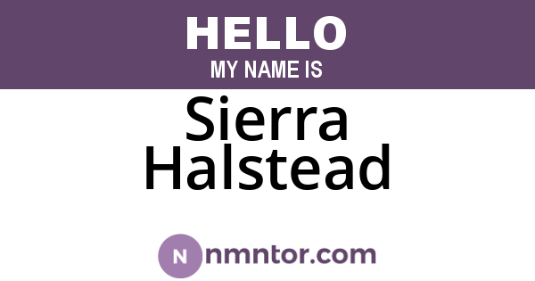 Sierra Halstead