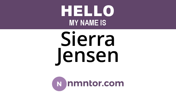 Sierra Jensen