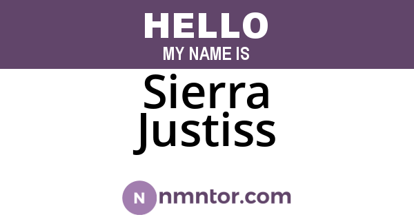 Sierra Justiss