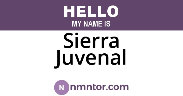 Sierra Juvenal