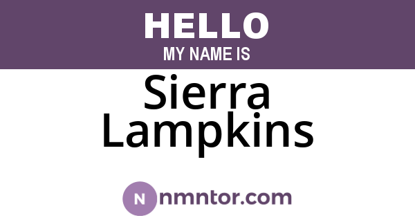 Sierra Lampkins