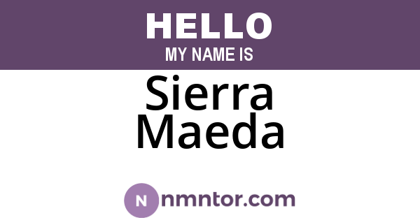 Sierra Maeda