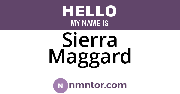 Sierra Maggard
