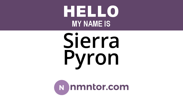 Sierra Pyron