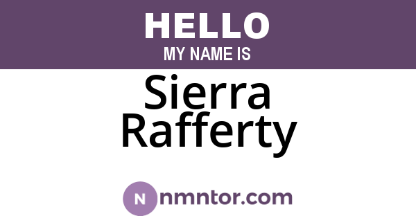 Sierra Rafferty