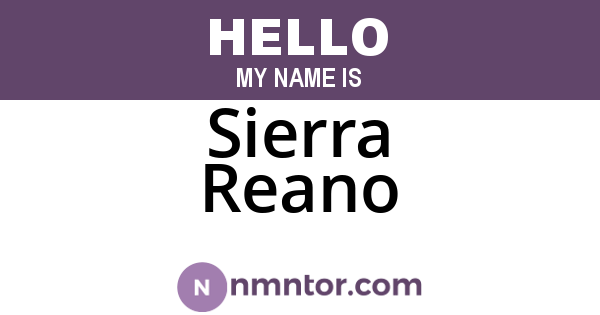 Sierra Reano