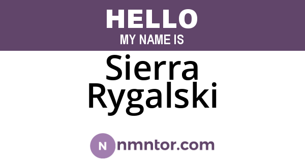 Sierra Rygalski