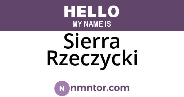 Sierra Rzeczycki