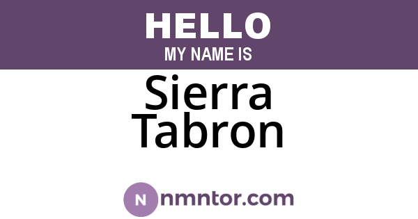 Sierra Tabron