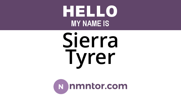 Sierra Tyrer