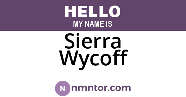 Sierra Wycoff