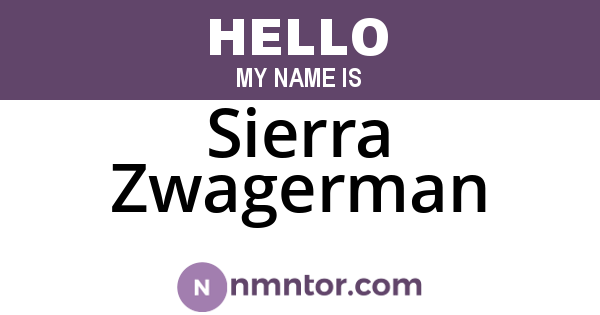 Sierra Zwagerman