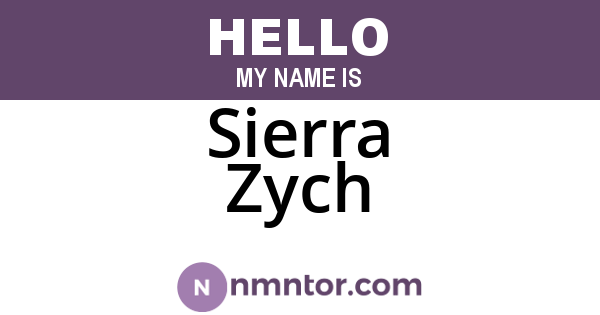 Sierra Zych