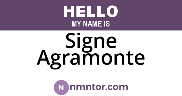 Signe Agramonte
