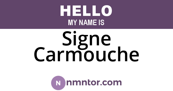 Signe Carmouche