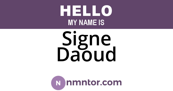 Signe Daoud