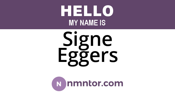 Signe Eggers