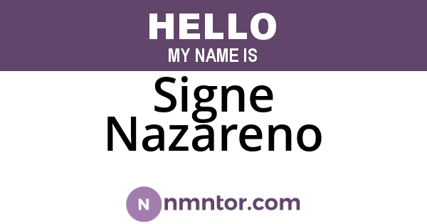 Signe Nazareno