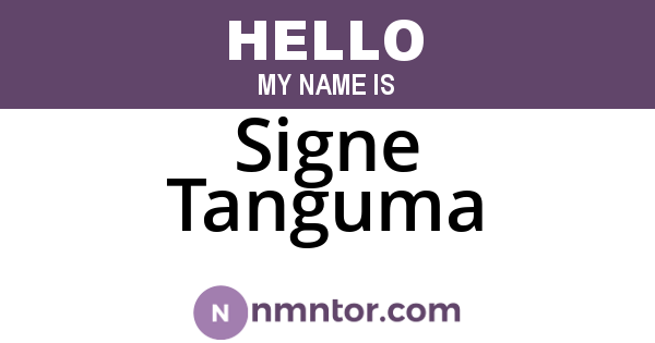 Signe Tanguma