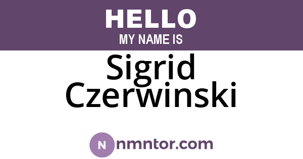 Sigrid Czerwinski