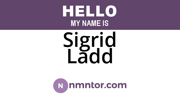 Sigrid Ladd