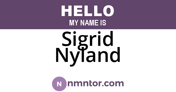 Sigrid Nyland