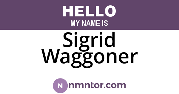 Sigrid Waggoner