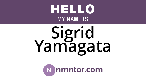 Sigrid Yamagata